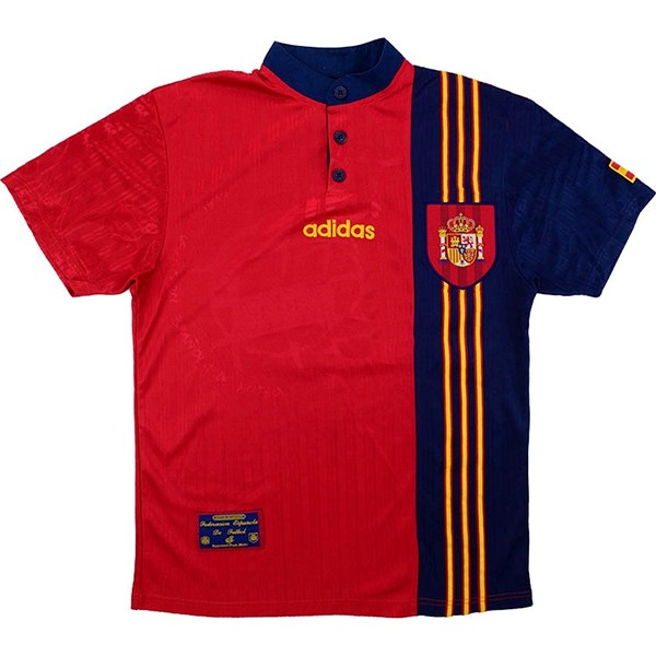 Tailandia Camiseta España Primera equipo Retro 1996 Rojo